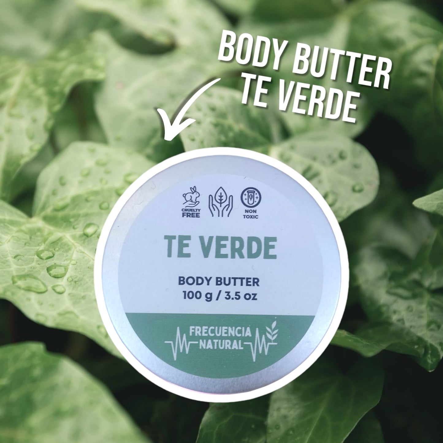 Body Butter Hidratante de Té Verde y Cacao