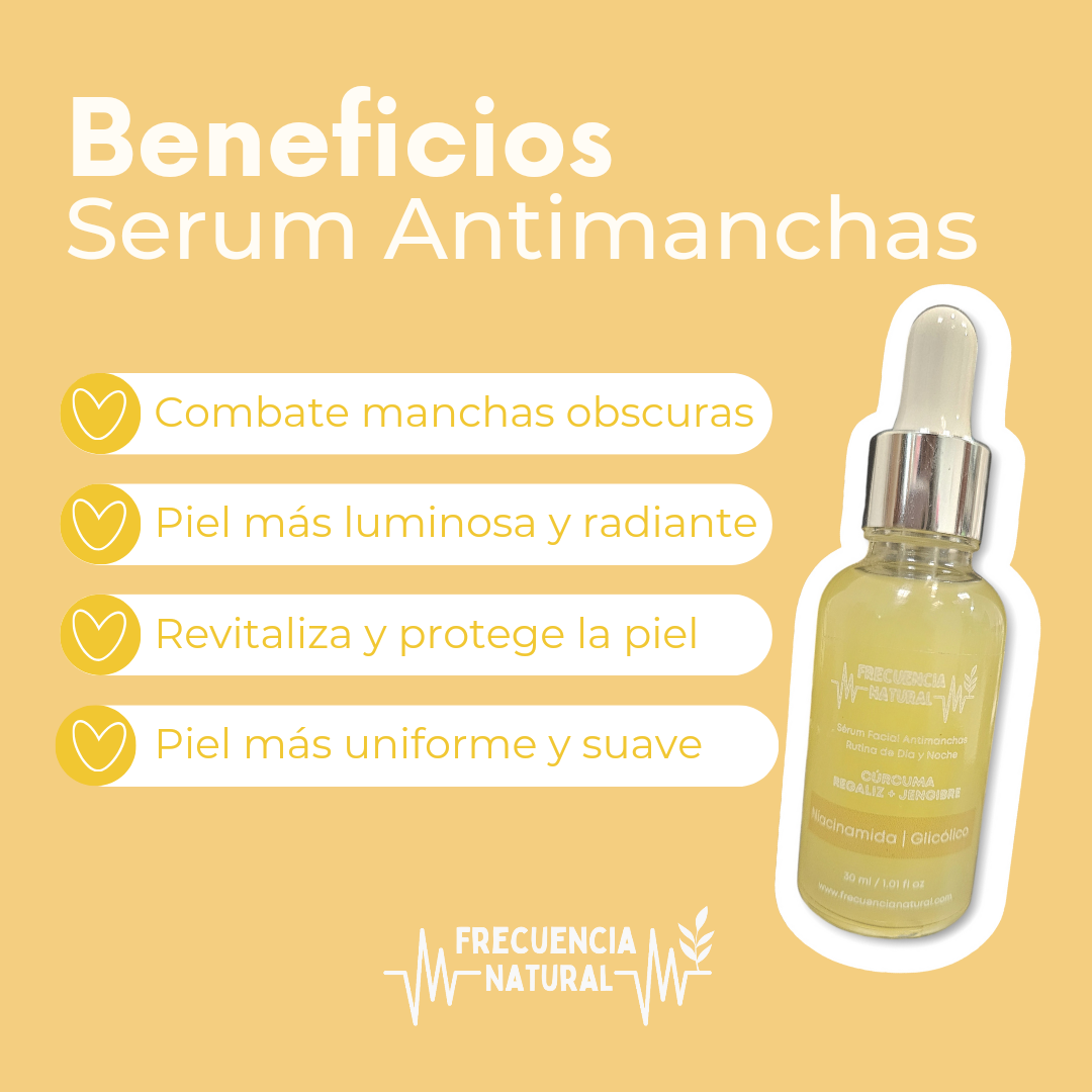 Serum Facial Antimanchas con Niacinamida y Ácido Glicólico