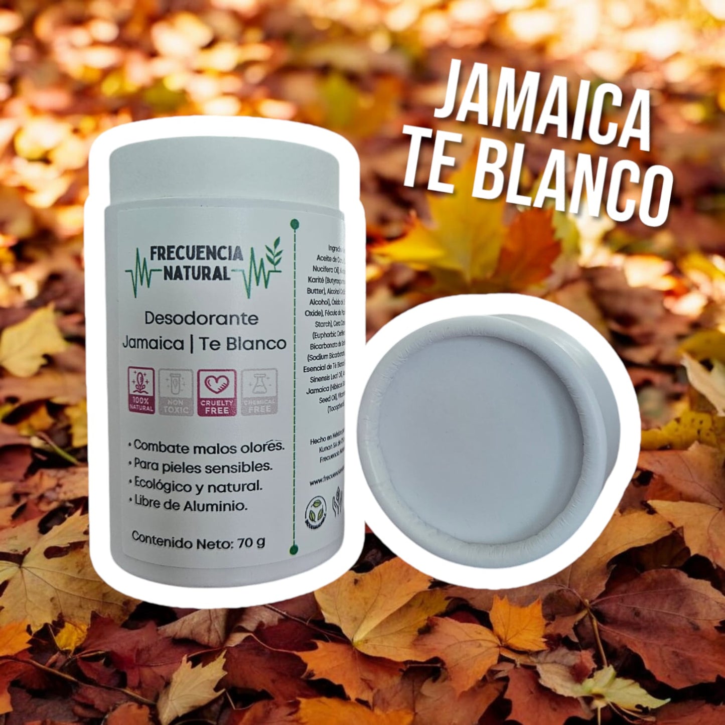 Desodorante de Jamaica y Te blanco