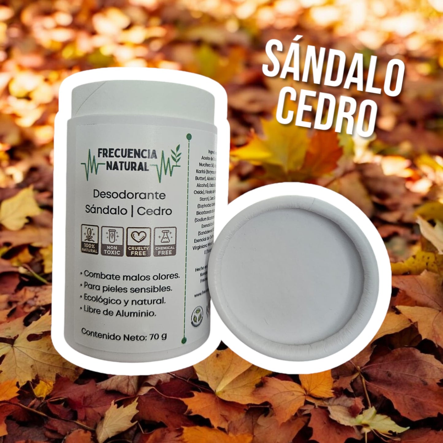 Desodorante de Sándalo y Cedro