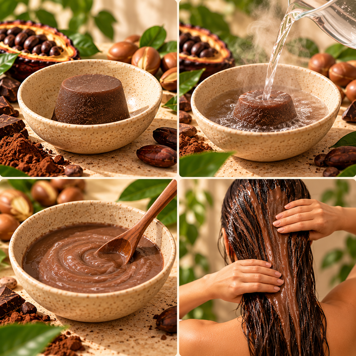 Mascarilla Capilar de Cacao y Argán