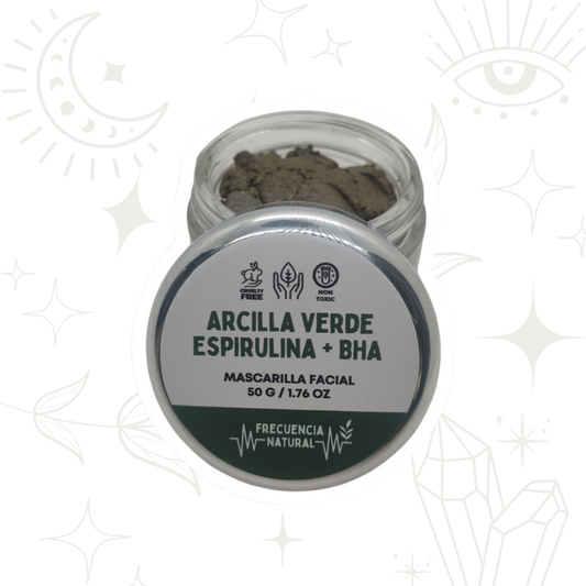 Mascarilla Facial Exfoliante Renueva de Arcilla Verde
