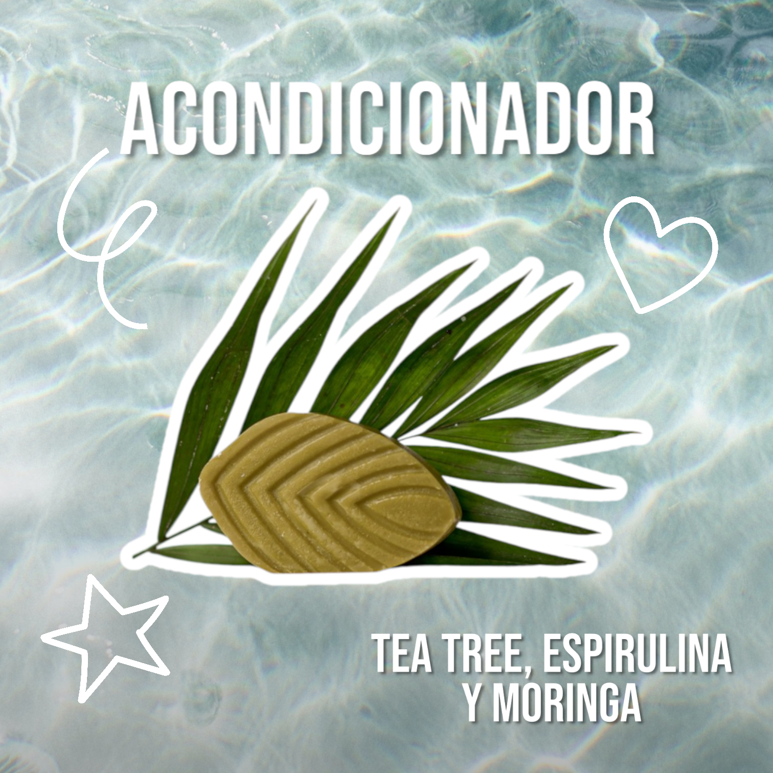 Acondicionador natural, ecológico, cruelty free y libre de químicos y de Pláticos.