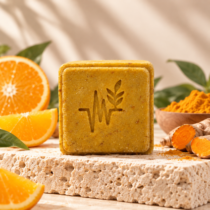 Exfoliante Corporal Sólido de Naranja y Cúrcuma