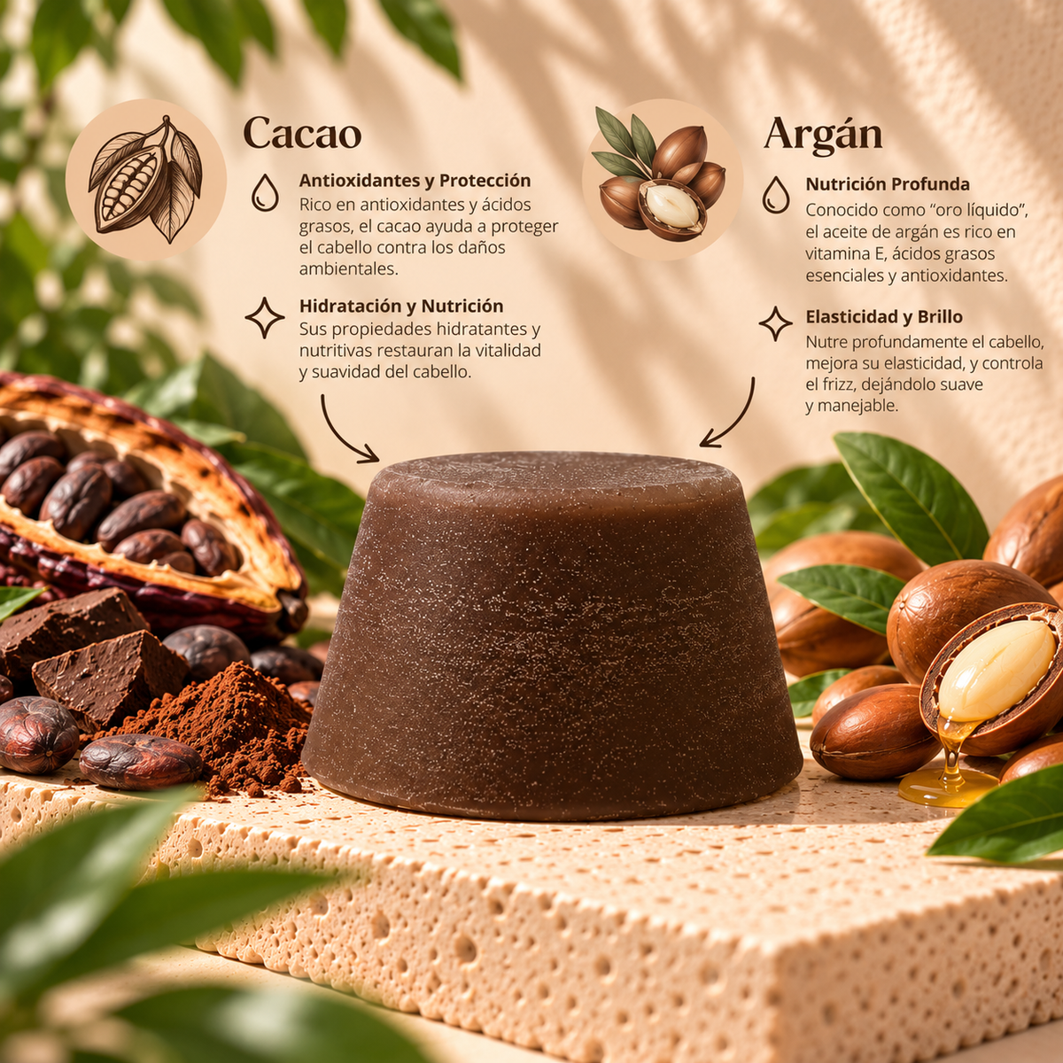 Mascarilla Capilar de Cacao y Argán