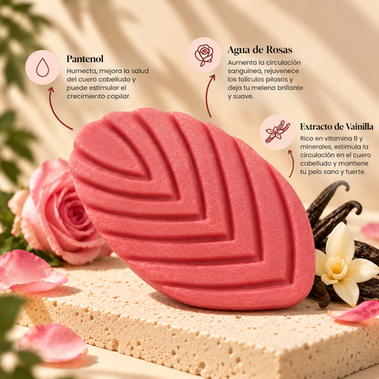 Acondicionador "Silky Blend" de Rosas, Vainilla y Pantenol
