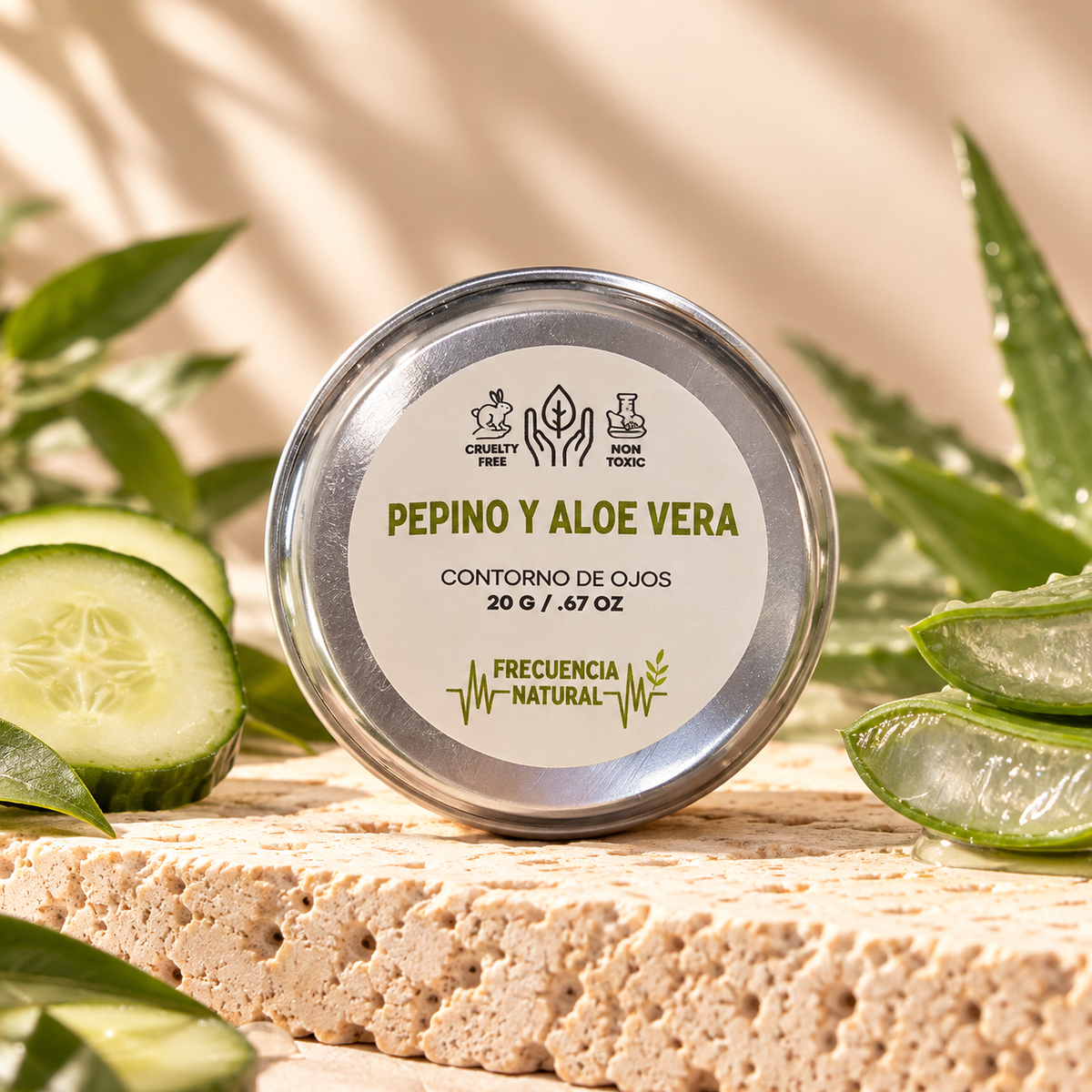 Contorno de Ojos de Pepino y Aloe Vera