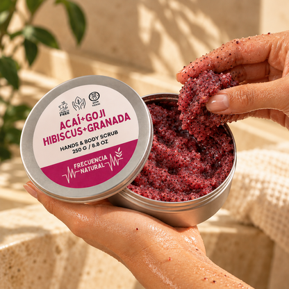 Hands & Body Scrub con Acaí + Goji + Hibiscus + Granada