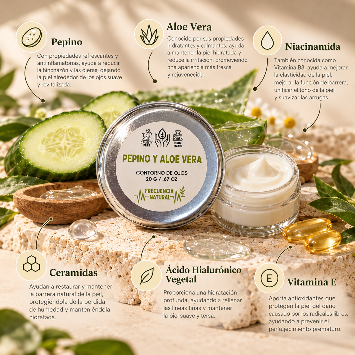 Dúo Crema Facial y Contorno de Ojos