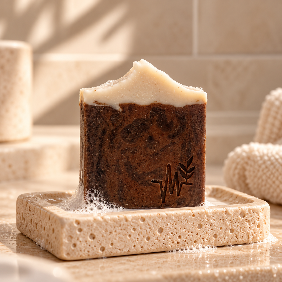 Jabón Artesanal "Moka" Cacao y Café