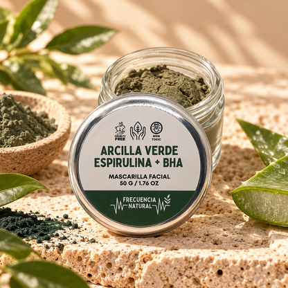 Mascarilla Facial Exfoliante Renueva de Arcilla Verde