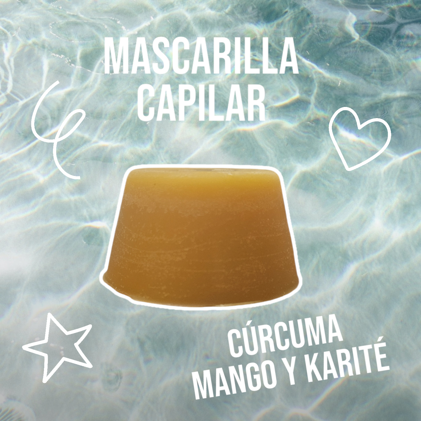 Mascarilla Capilar Cúrcuma, Mango y Karité