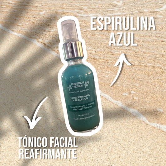 Tónico Facial Reafirmante de Espirulina Azul