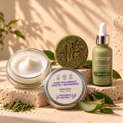 Kit "Green Renewal Ritual" con Ácido Salicílico y AHA's