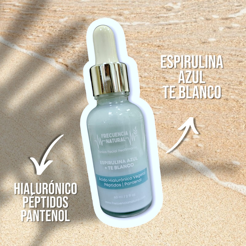 Serum Facial Vitafort con Péptidos y Espirulina Azul