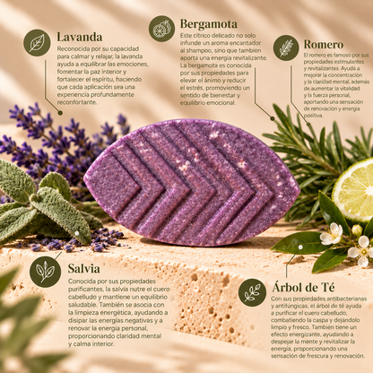 Shampoo "Magia Herbal" con Salvia, Lavanda y Romero