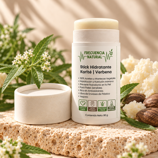 Crema Sólida en Barra de Karité y Verbena