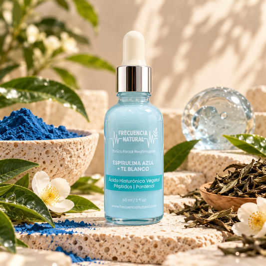Serum Facial Vitafort con Péptidos y Espirulina Azul